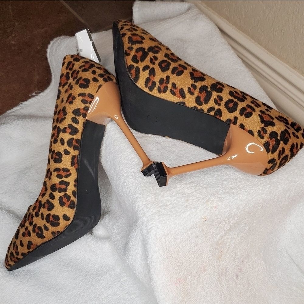 Cinak leopard Print High Heels Dress Shoes